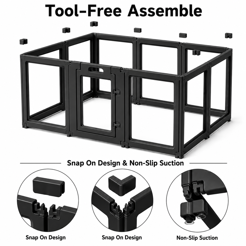 black Rabbit Indoor Pen enclosure cage  set up guide