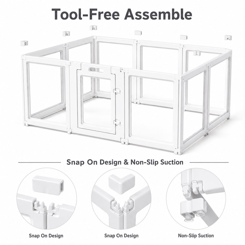 white Rabbit Indoor Pen enclosure cage  set up guide